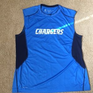 Nike NFL on field apparel Chargers dry fit XL